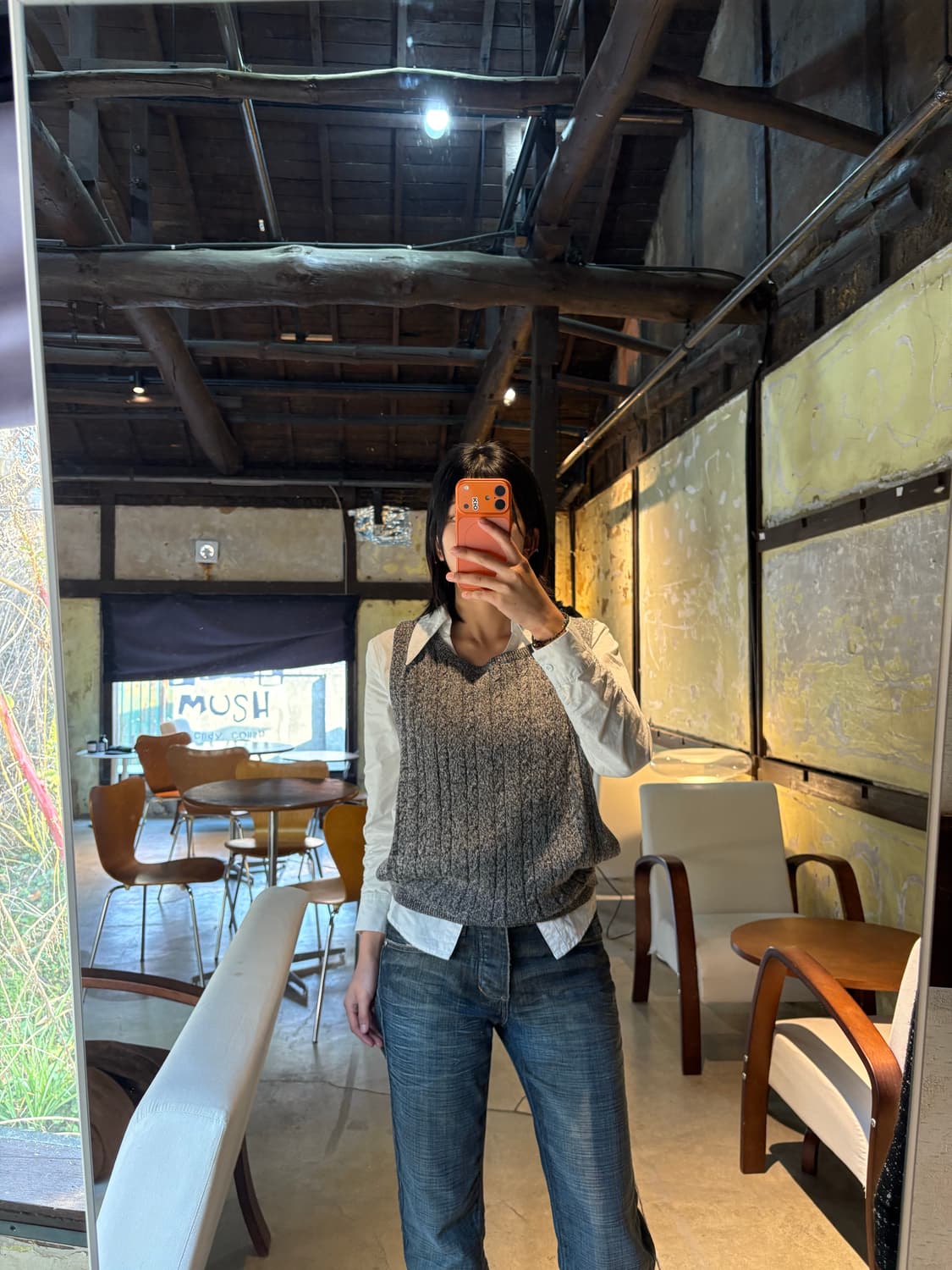 ICB 울, 아크릴 혼방 베스트 니트베스트 상품이미지4