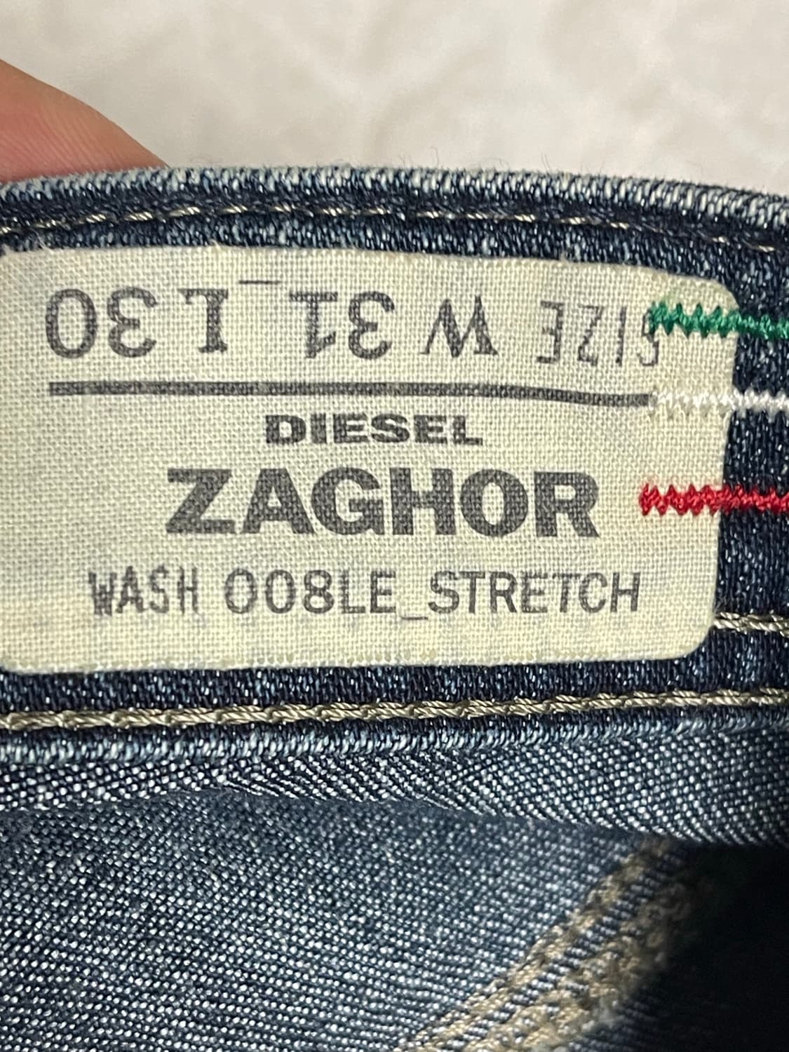 디젤(Diesel) 부츠컷 자고르(ZAGHOR) 데님청바지W31/L30 상품이미지8
