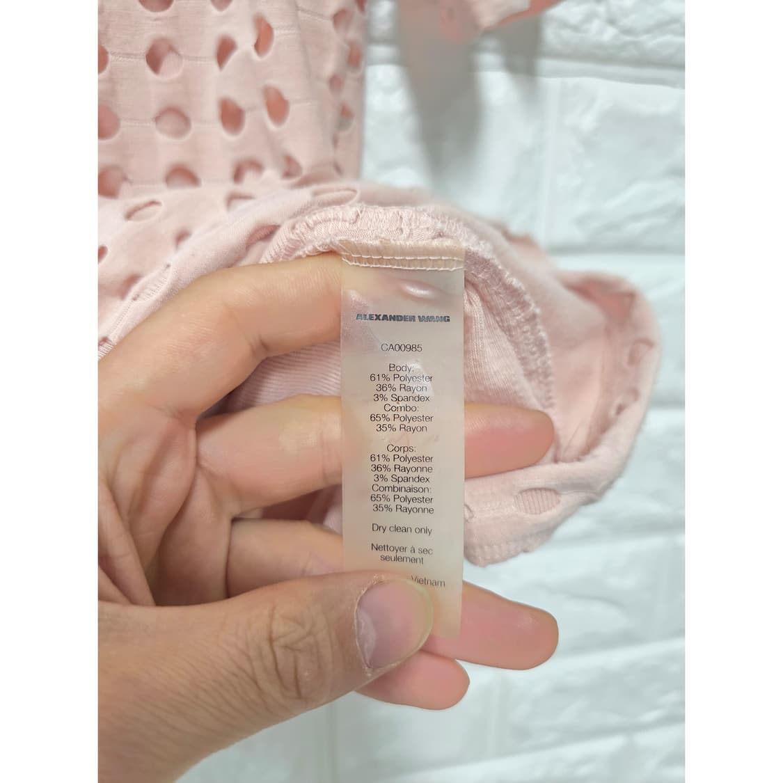 알렉산더왕 펀칭 반팔 블라우스 S 상품이미지3