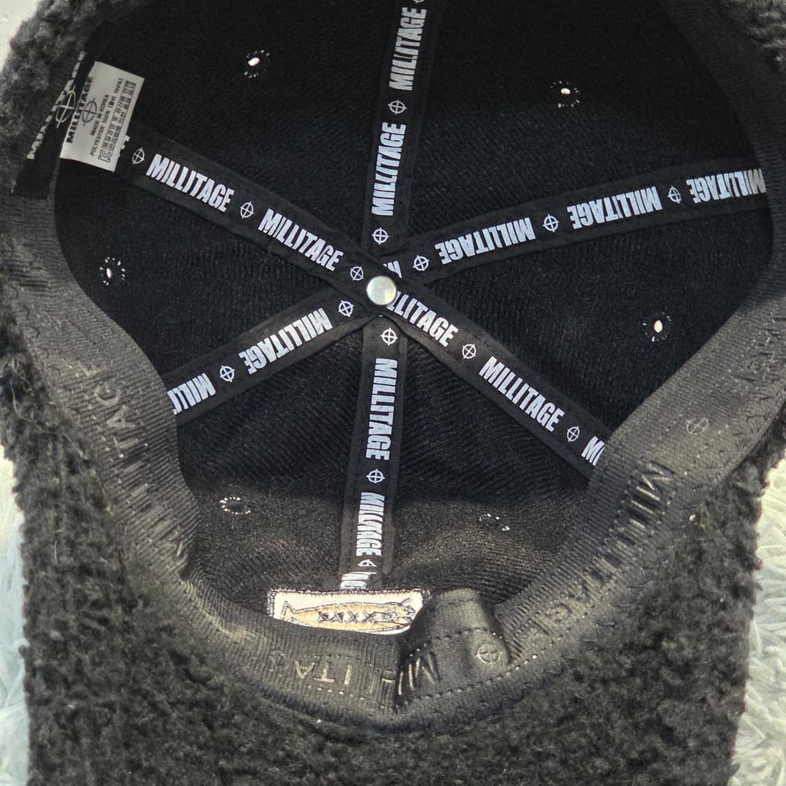 p8-4:밀리티지 보아퍼 물고기 로고 볼캡 블캡MILLITAGE55-58 상품이미지6