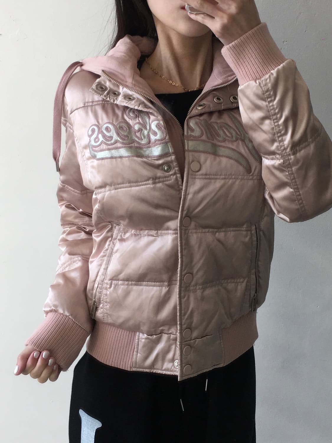 MLB 글로시 후드 야구점퍼 상품이미지1