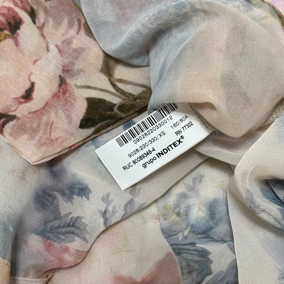 zara 자라 플로랄 프린트 리본 셔츠 (새상품) 상품이미지6