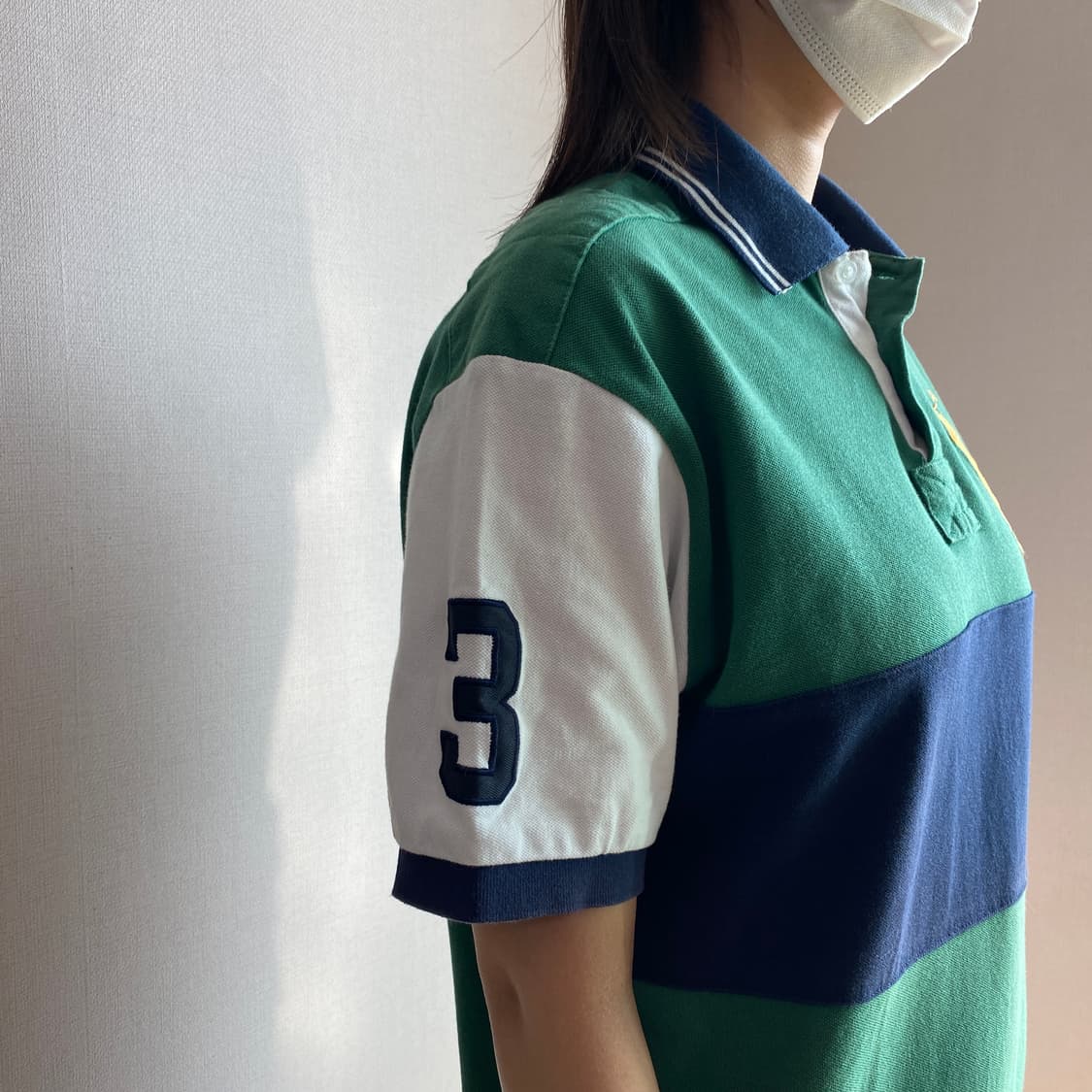 🟢 [Polo Ralph Lauren] 빈티지 그린 블록 피케 셔츠 상품이미지4