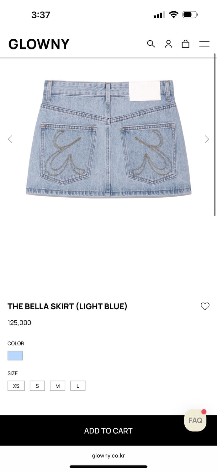 글로니 더 벨라 데님 스커트 상품이미지4