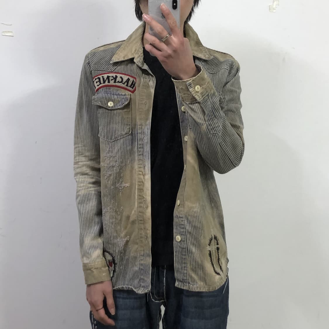 빈티지 데님 셔츠 자켓 상품이미지3