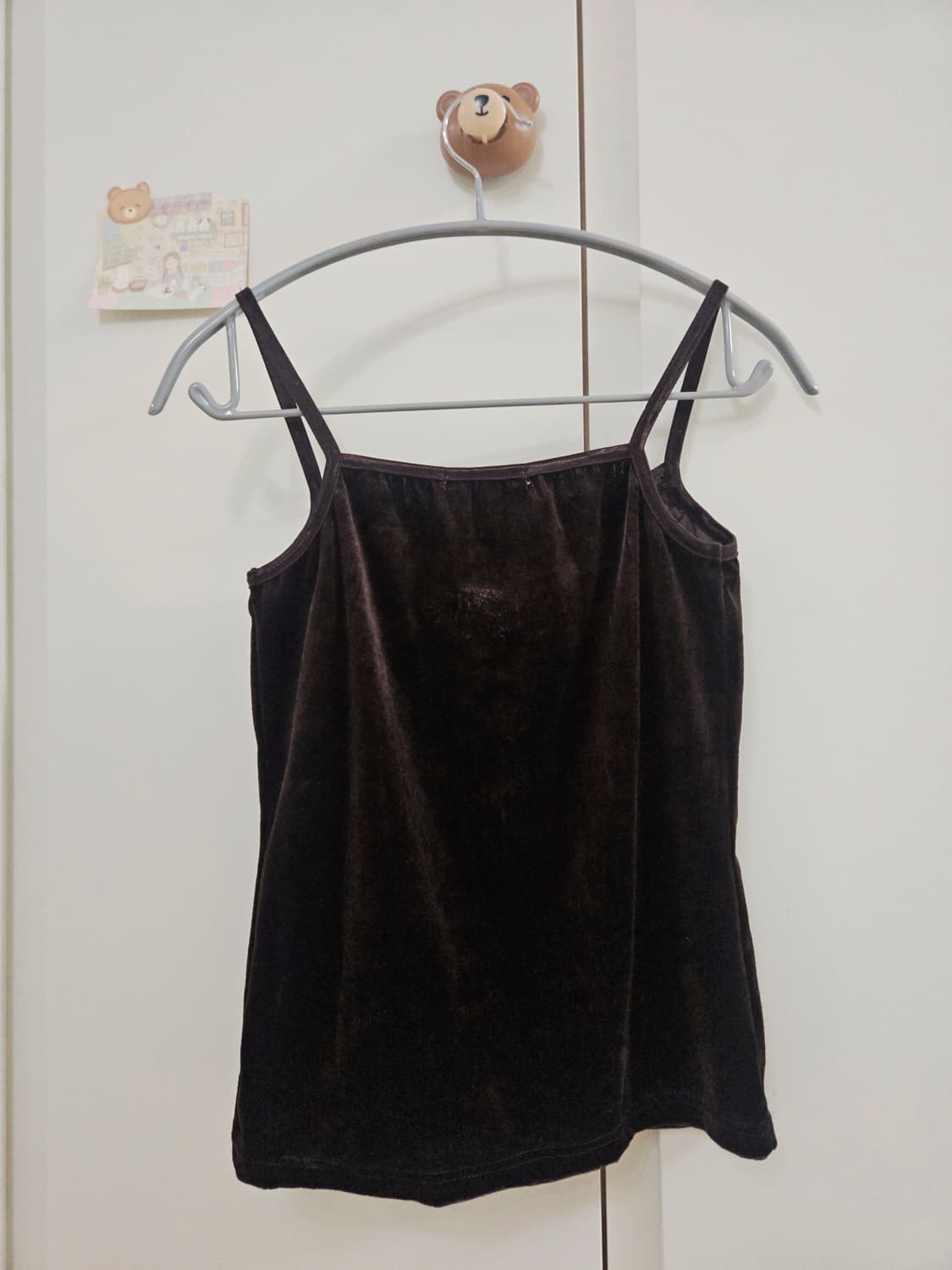 빈티지 레이어드 레이스 벨벳 슬리브리스 나시 상품이미지4