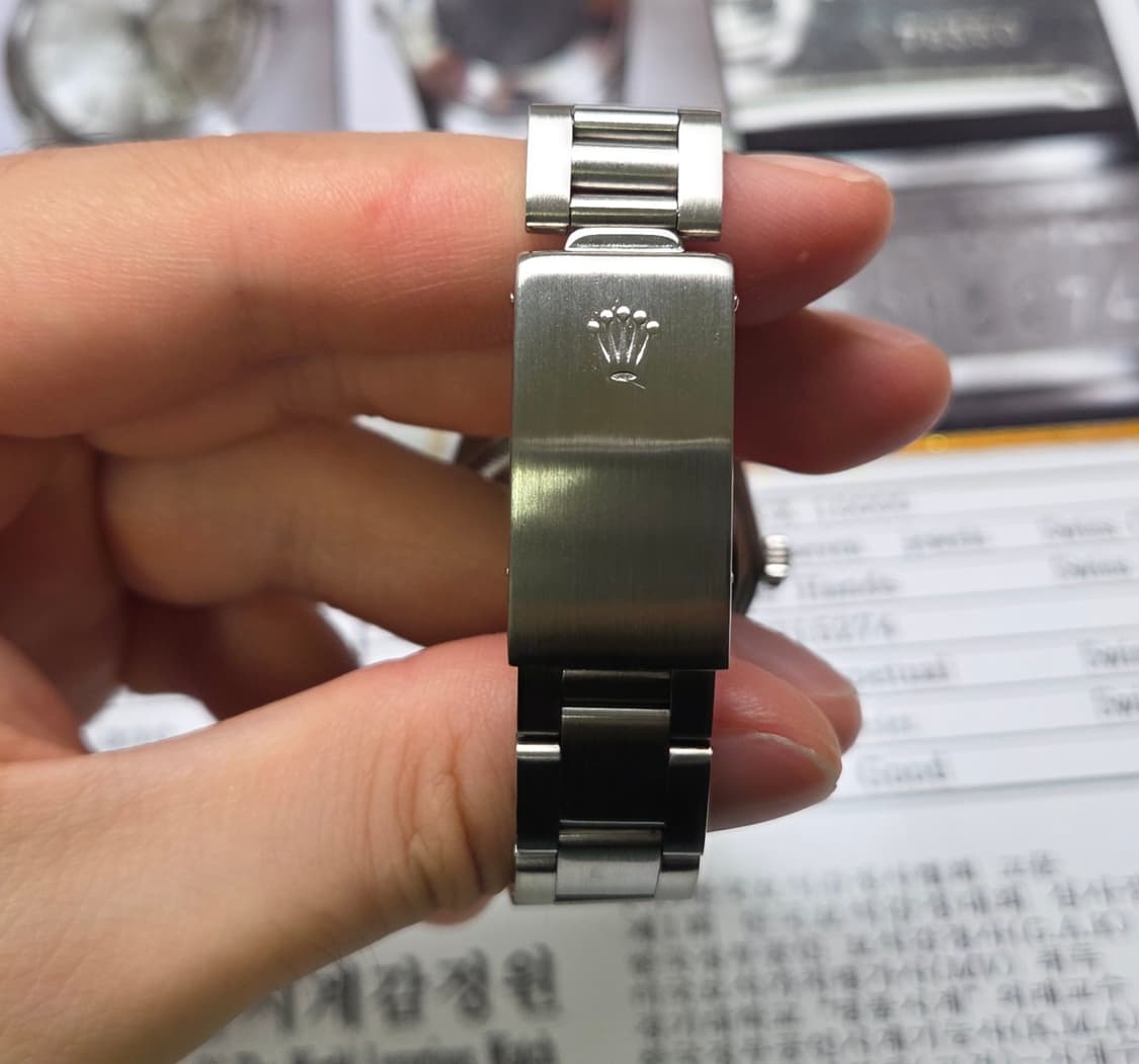 롤렉스 오이스터 퍼페츄얼 데이트 15000 오리지널 실버판 (감정서 포함 상품이미지8