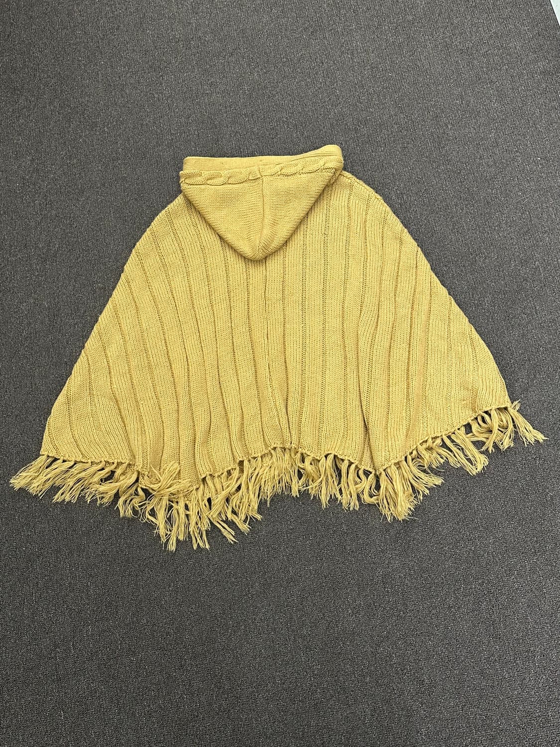 OS)Japanese vintage 여성 모리 케이블 니트 케이프 상품이미지7