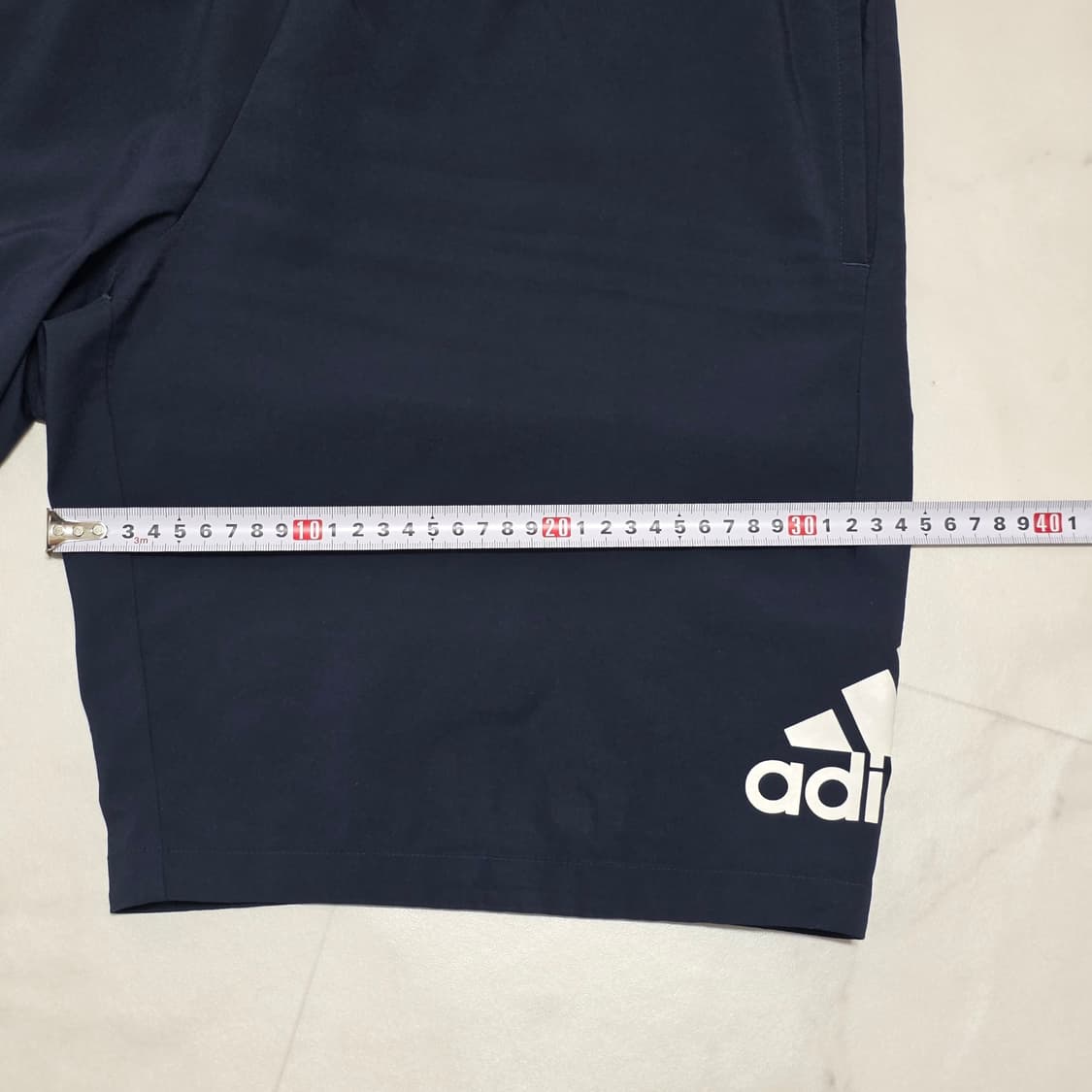 XL 아디다스 와이드 우븐 반바지 다크네이비 상품이미지7
