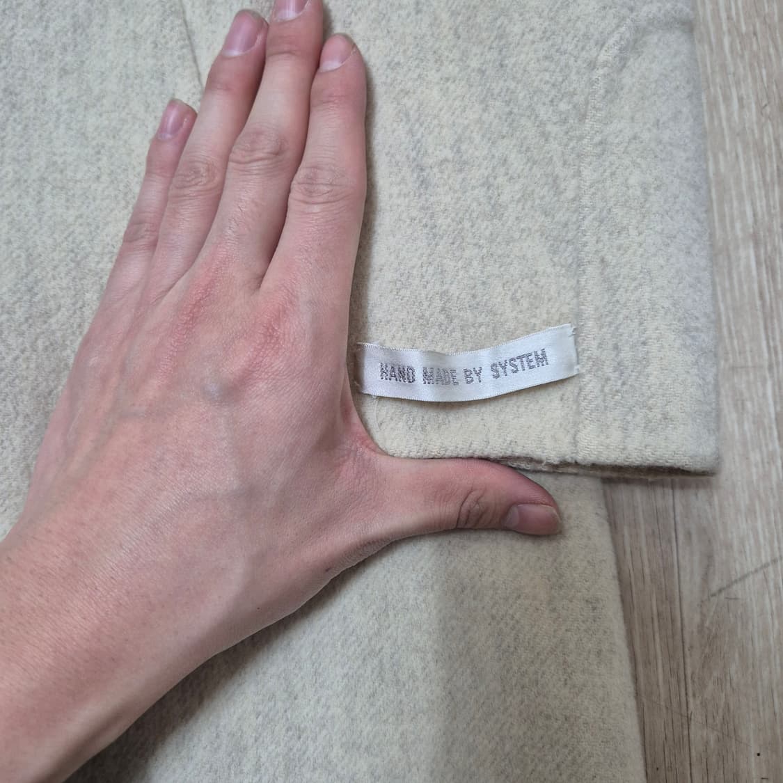 한섬 시스템 여성 핸드메이드 모직 싱글코트 상품이미지4