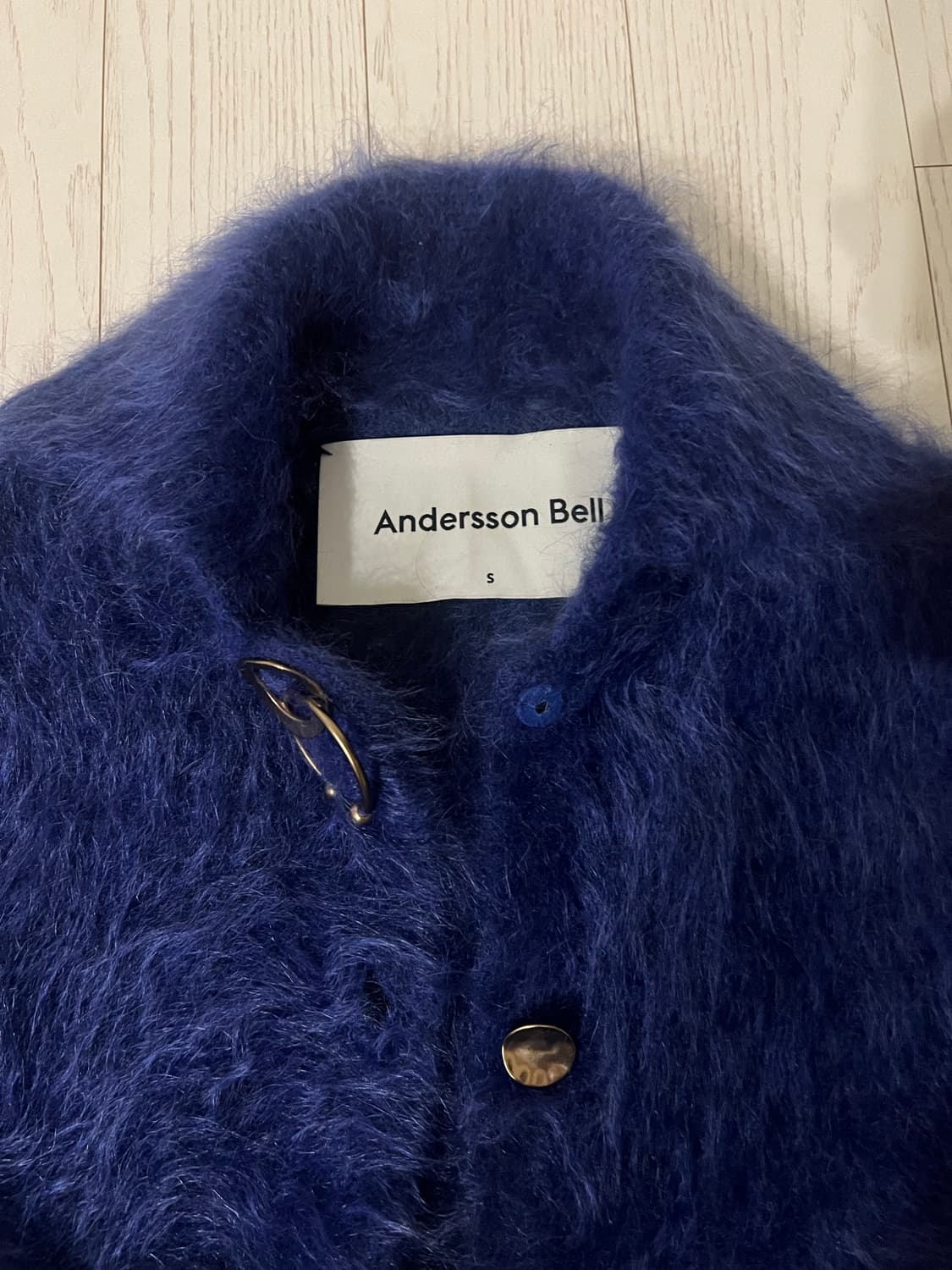 앤더슨벨 헤일리 헤어리 미니 니트 자켓 S 상품이미지5