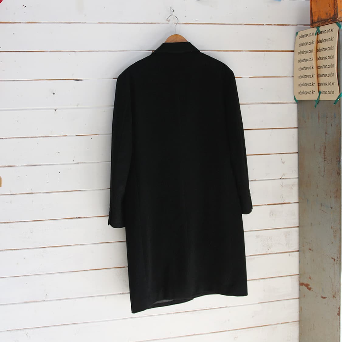 (착용컷) 캐시미어 싱글 롱 코트 (남성용 103) 상품이미지2