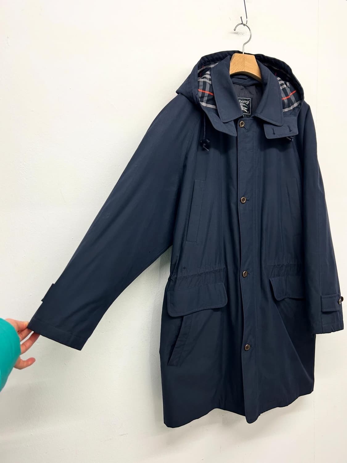 90s BURBERRYS 버버리 네이비 코트 상품이미지2