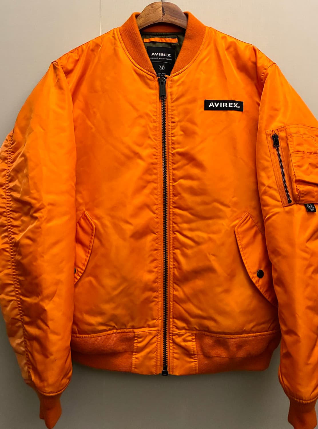 (L~XL)아비렉스 MA-1 USA 백로고 항공점퍼 플라이트자켓 마원 상품이미지2