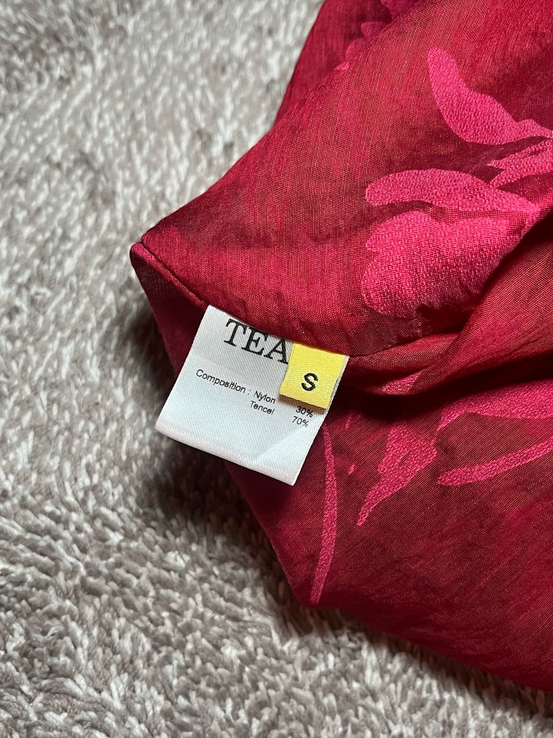 Teak Floral Bias Sheer Long Skirt Size 1 상품이미지4