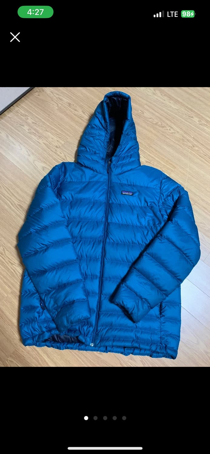파타고니아 하이로프트 다운 후디 블루 XL 상품이미지1
