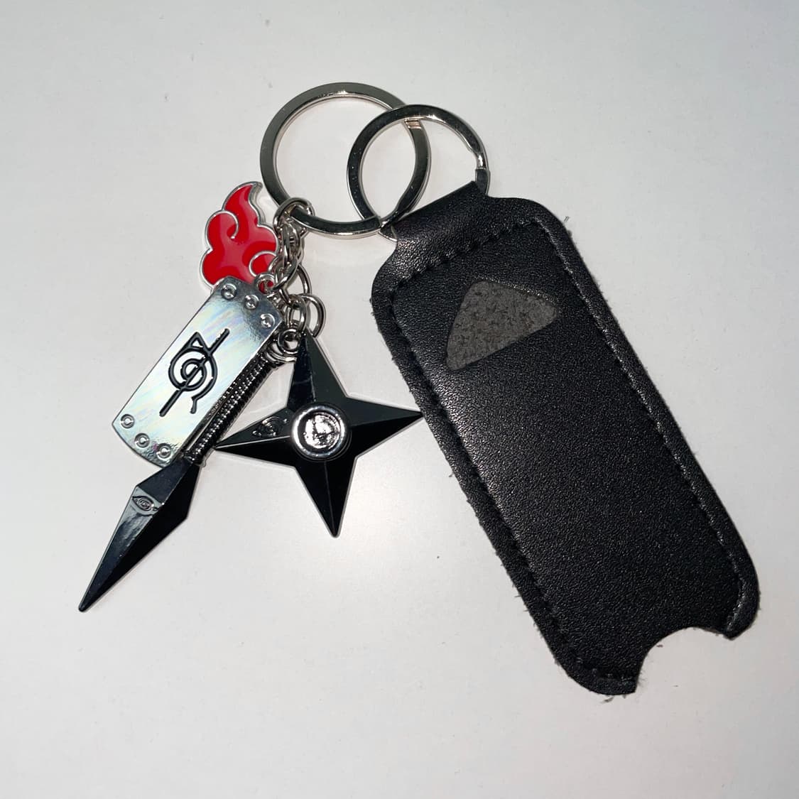 [중고] 나루토 아카츠키 코노하 열쇠고리 라이터 케이스 상품이미지2