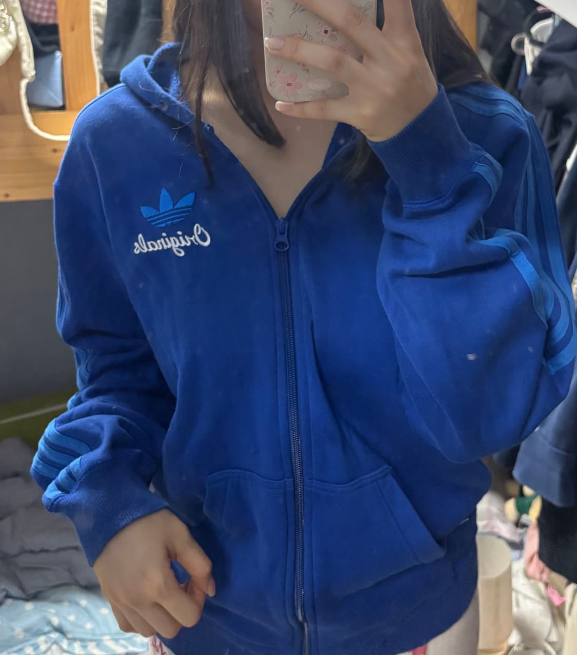 아디다스 오리지널 파랑 후드집업 상품이미지1