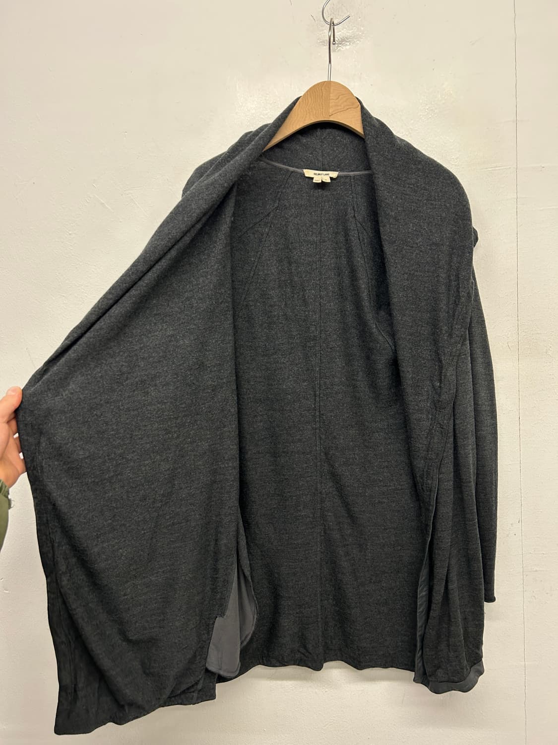 헬무트랭 비대칭 랩 가디건 상품이미지4