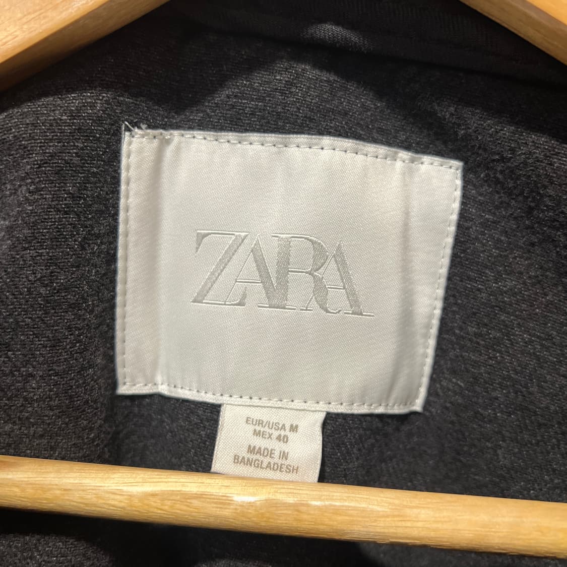 자라 워싱 크롭 후드집업 상품이미지3