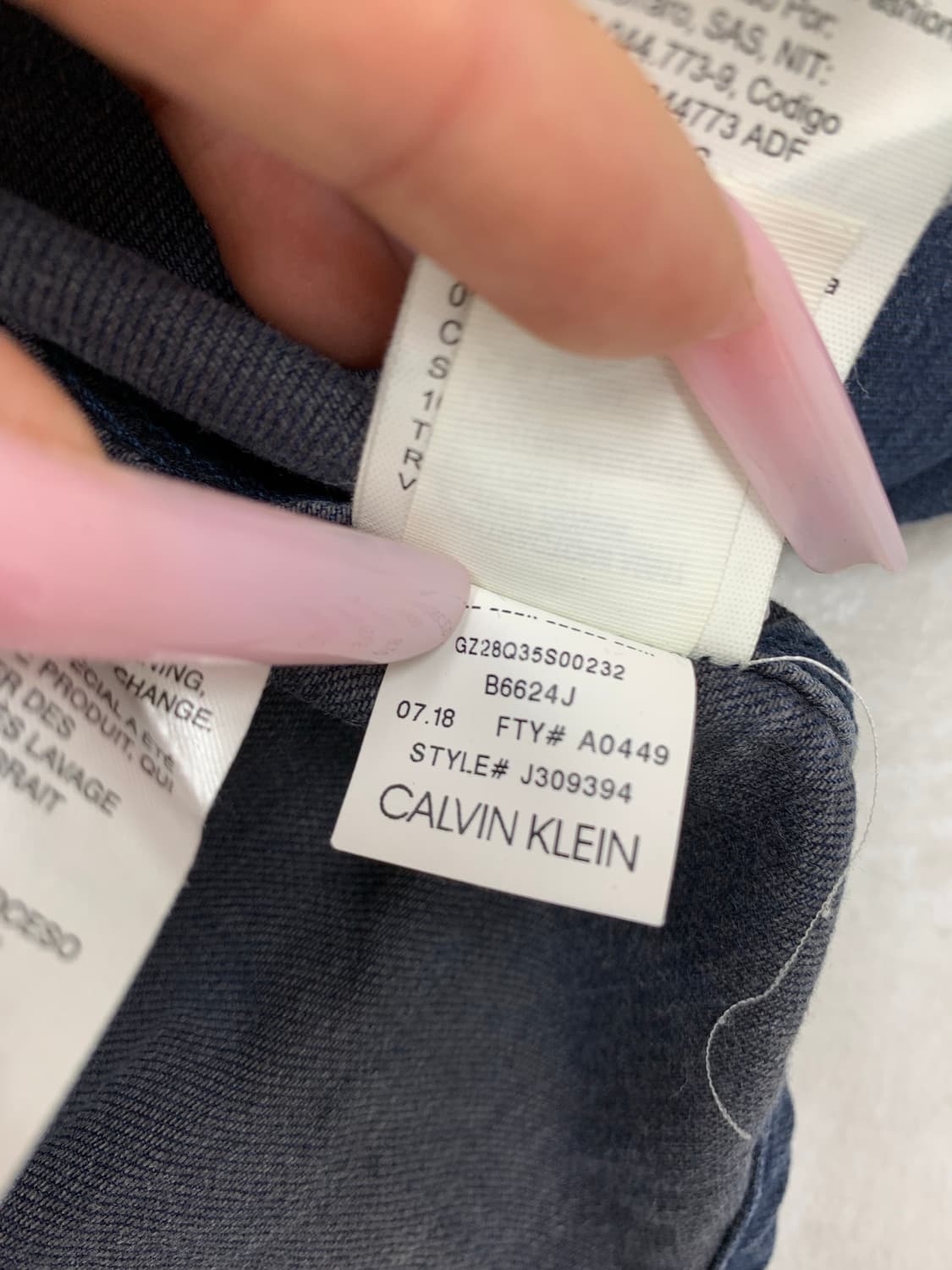 캘빈클라인 진청 워싱 데님 셔츠#674 상품이미지6