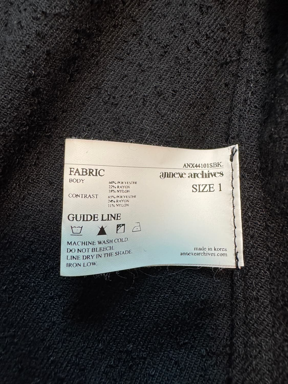 [1] 아넥스 아카이브 트러커 자켓 블랙 상품이미지5