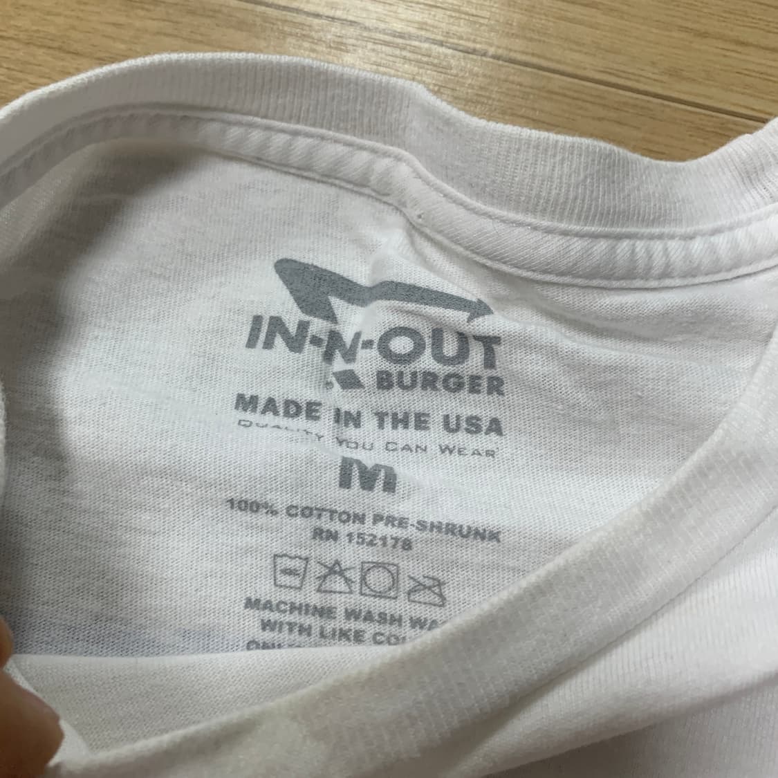 M) In-N-Out 인앤아웃 미판 백프린팅 반팔티 상품이미지4