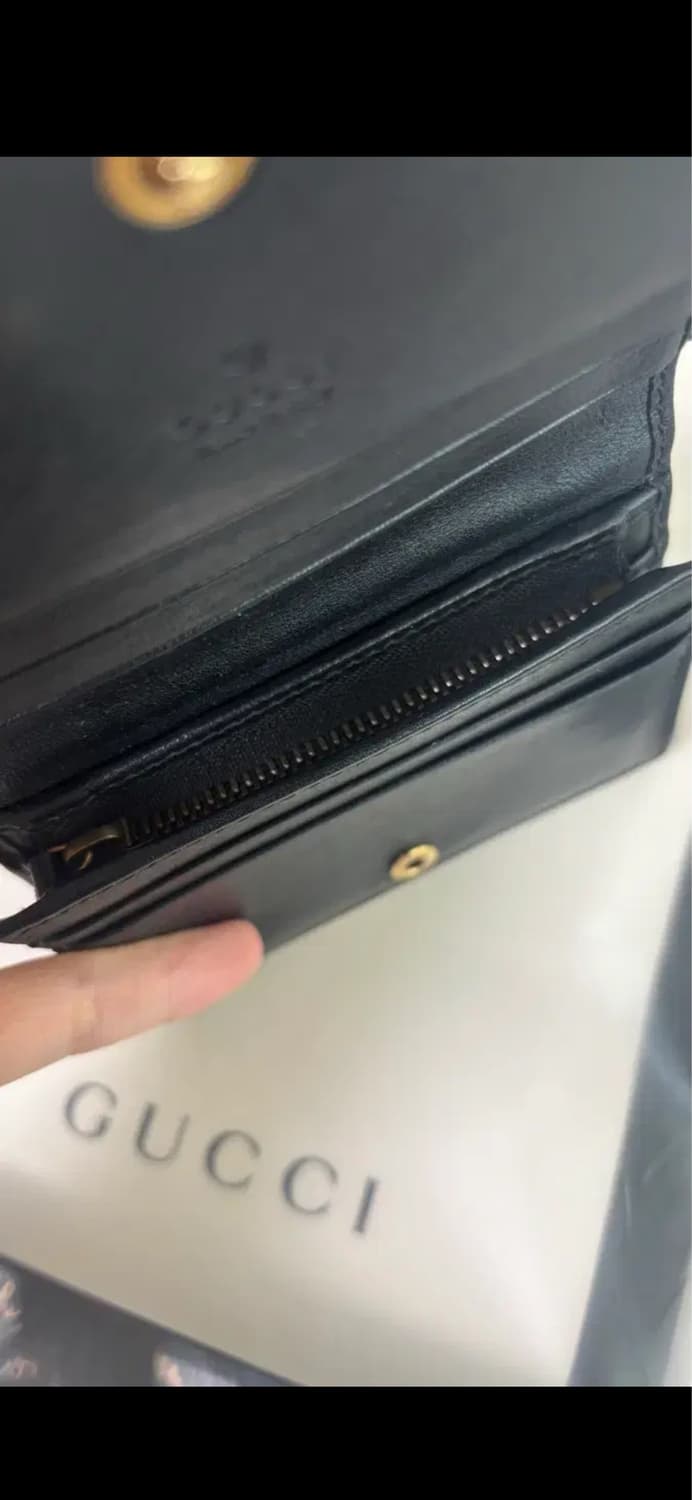 구찌 마몬트 지갑 블랙 정품 여자 남성 여성 남자 상품이미지5