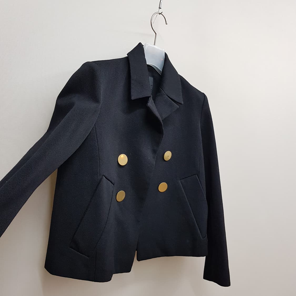 maje 마쥬 블랙 더블 버튼 크롭 자켓 1사이즈 상품이미지3