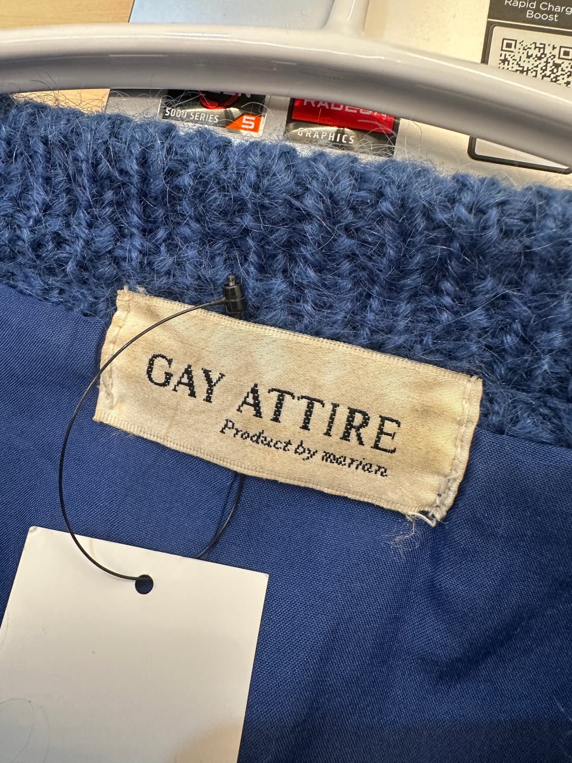 gay attire 일본 모 혼방 니트 가디건 상품이미지3