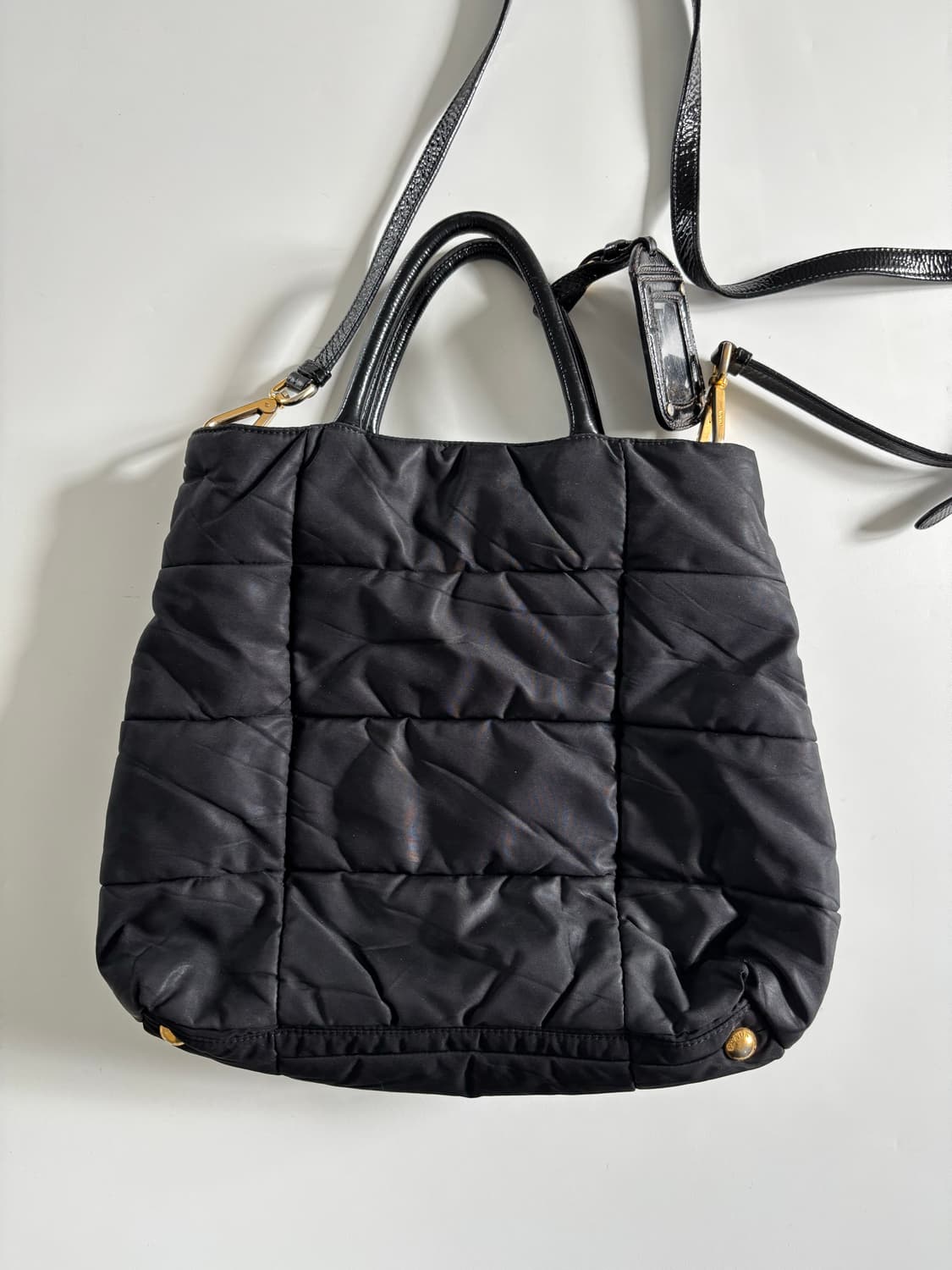 PRADA 프라다 나일론 금장 핸들 투웨이 백 상품이미지9