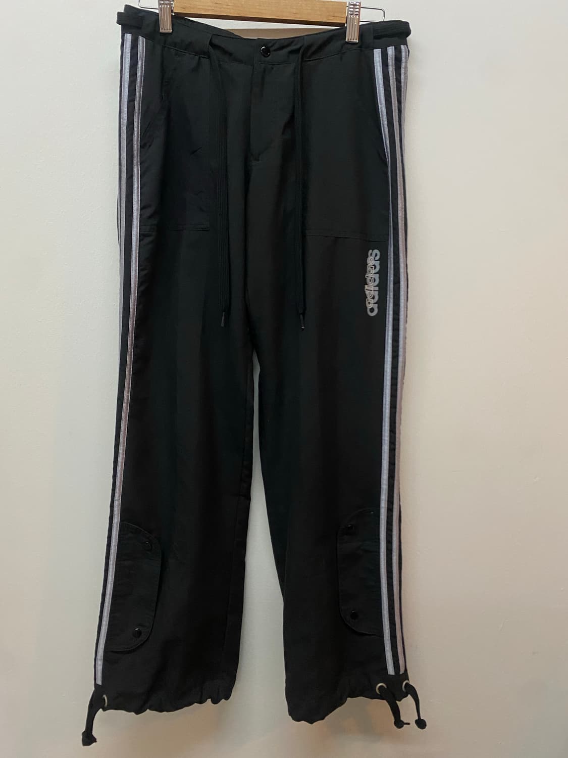 아디다스 블랙 3선 팬츠 L 상품이미지1