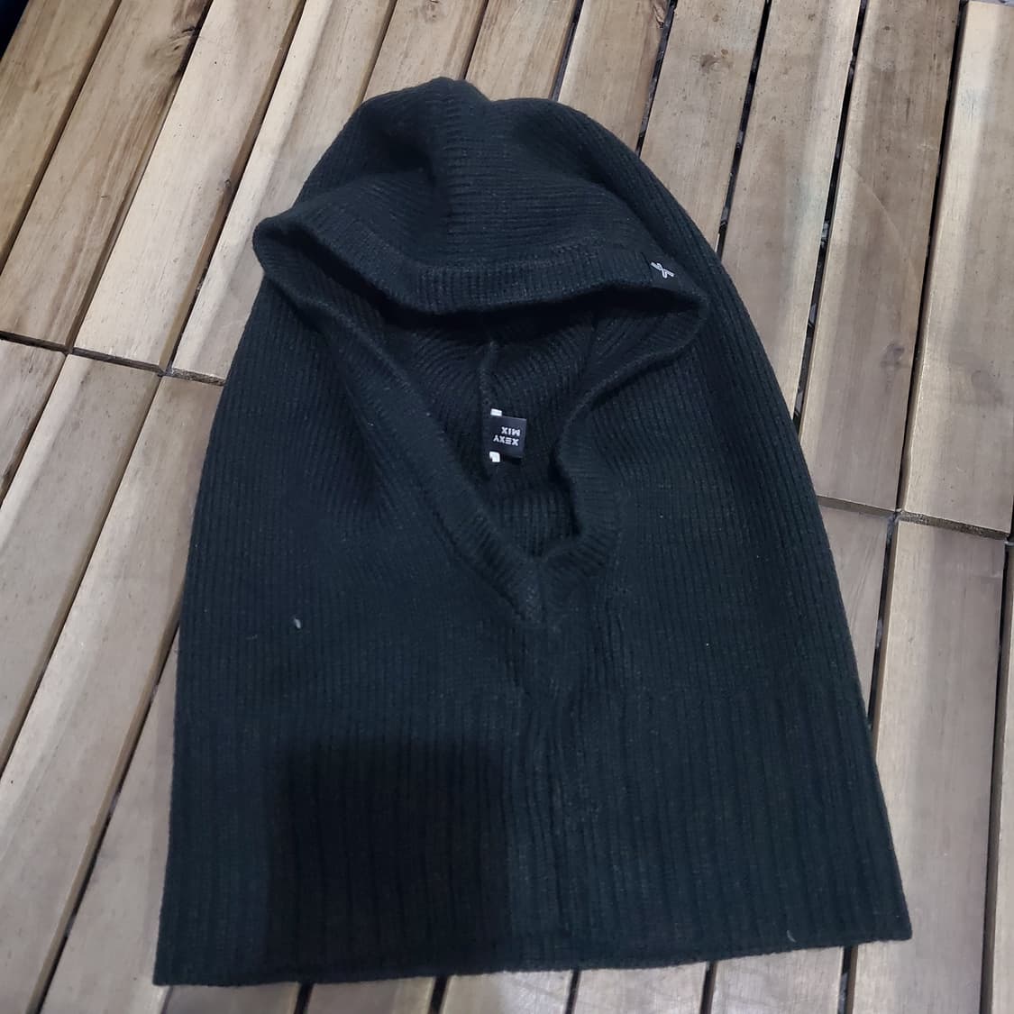 XEXYMIX 바라클라바 블랙 니트 상품이미지1