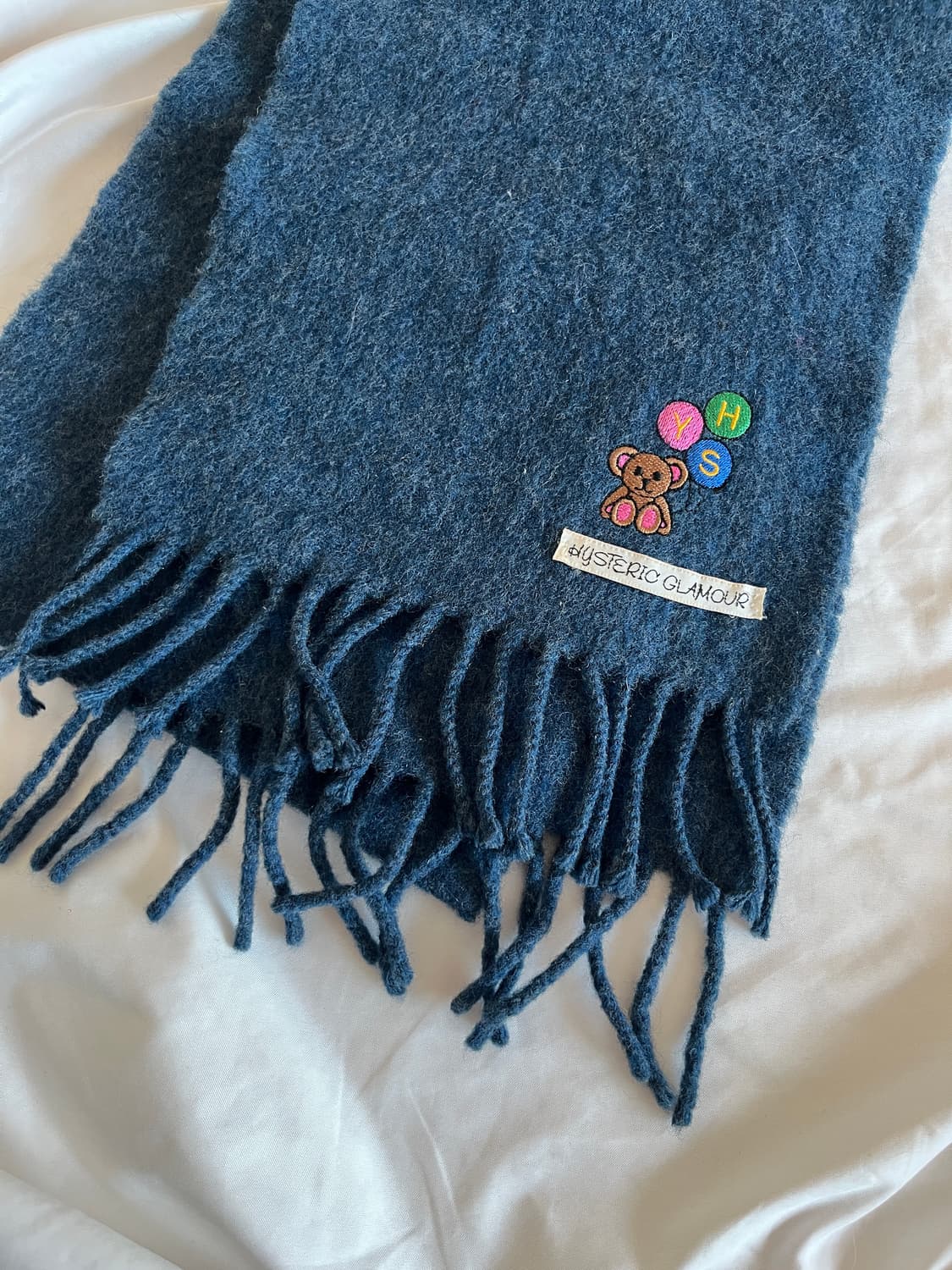 히스테릭 글래머 아카이브 곰돌이 풍선 자수 목도리 머플러 상품이미지3