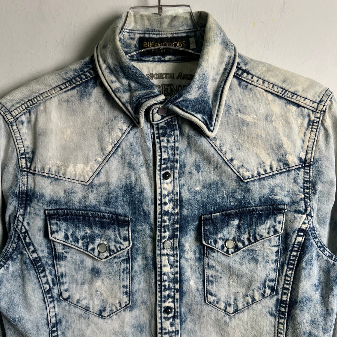 buffalo bobs 버팔로 밥스 케미컬 워싱 웨스턴 데님 셔츠  상품이미지5