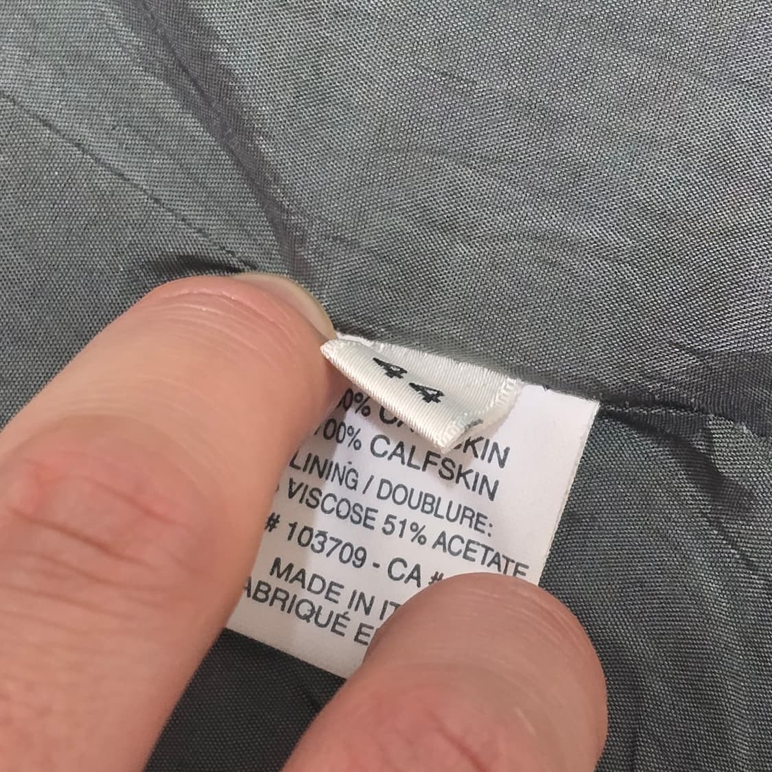아르마니 카키 가죽자켓 105 상품이미지9