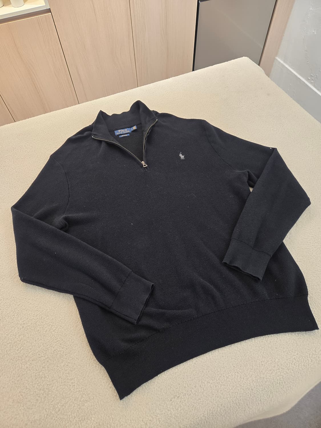 폴로 랄프로렌 하프집업 니트 블랙 LG(105~110) 상품이미지2