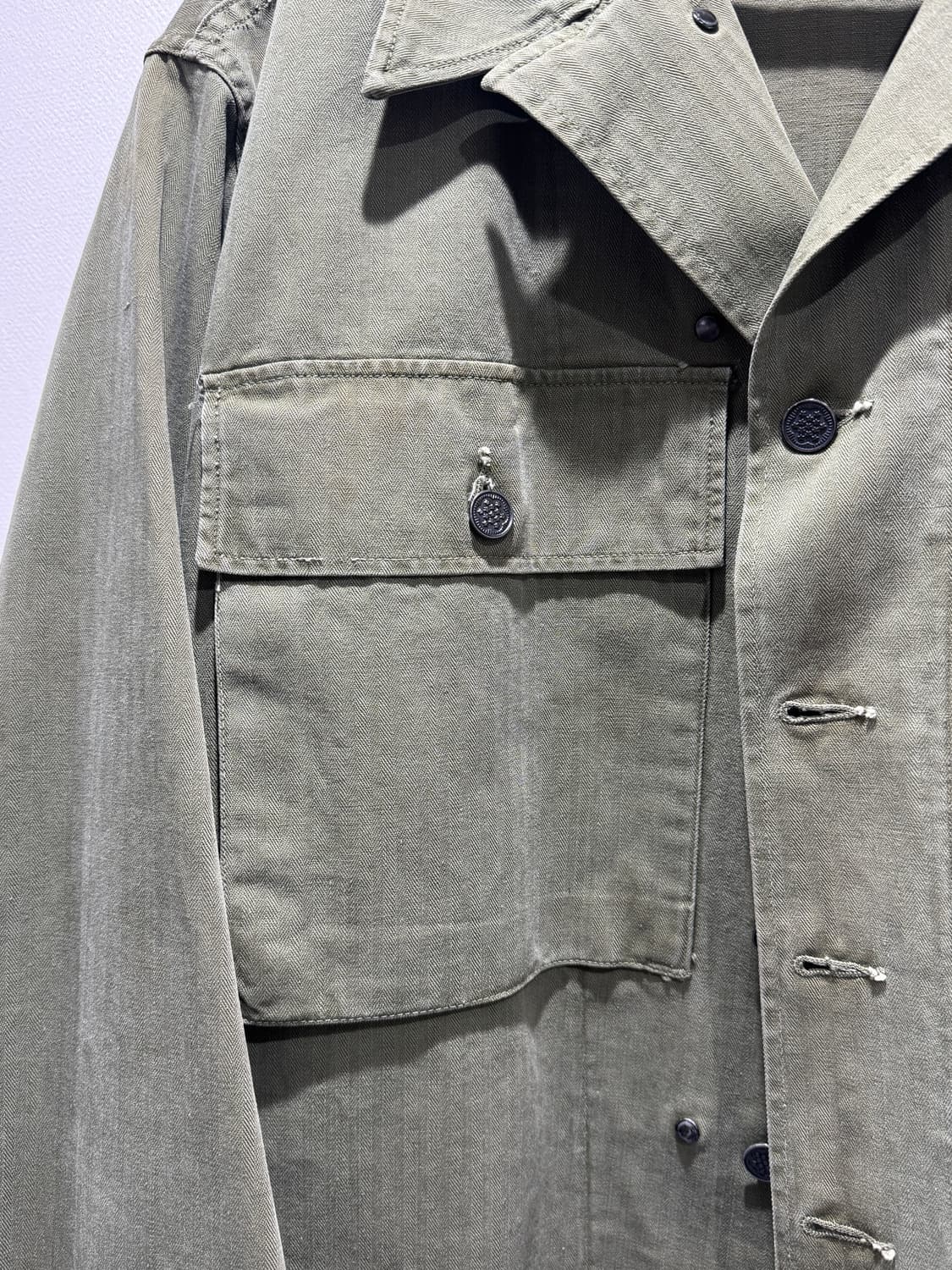 40s 오리지널 M43 HBT 셔츠 (38R) 상품이미지2