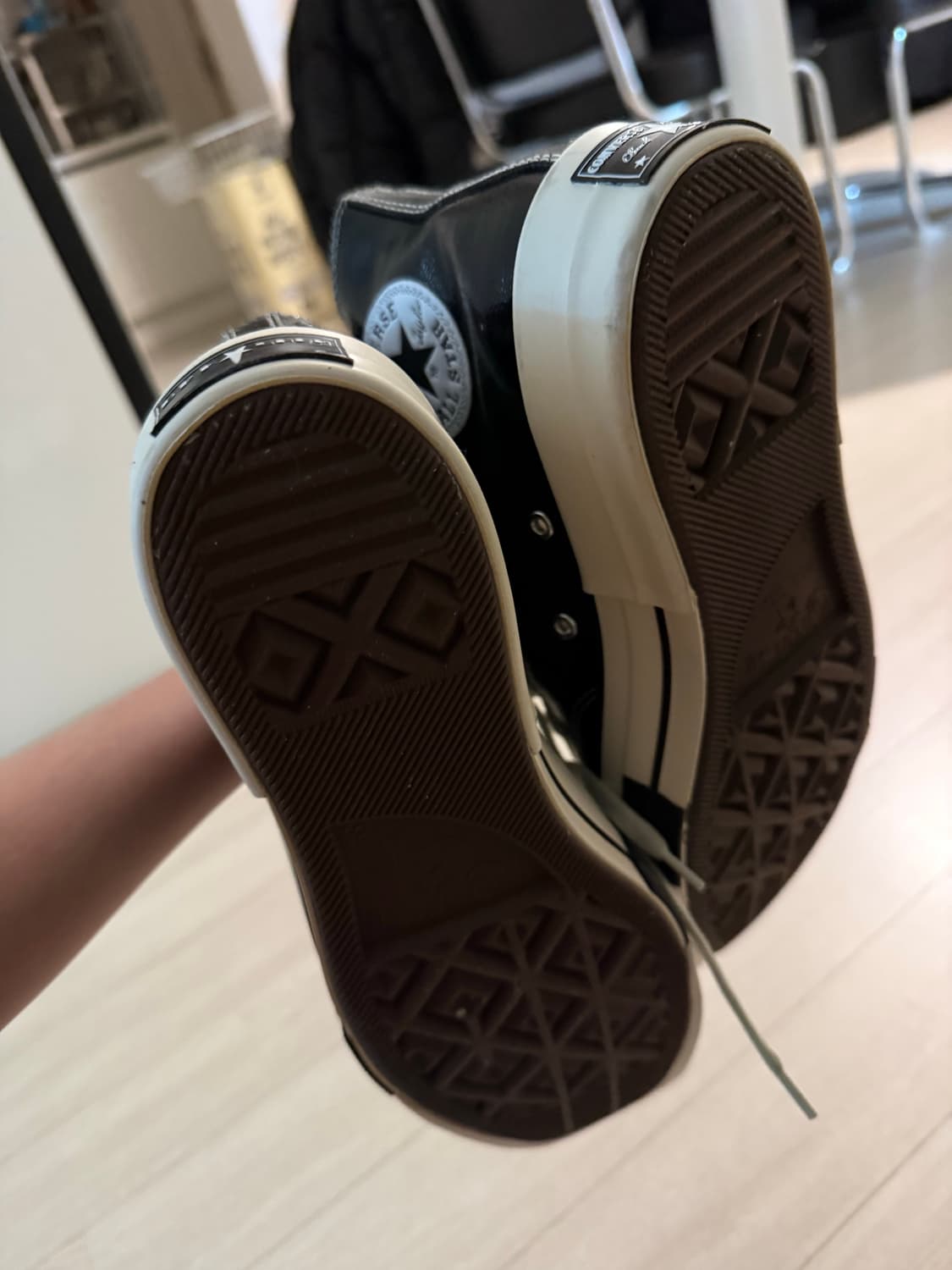 컨버스 릭오웬스 터보DRK 블랙 하이 스니커즈 상품이미지3