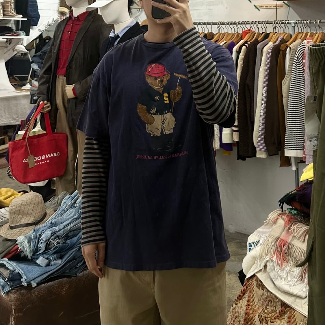 (착용컷) 폴로 랄프로렌 베어 반팔 티셔츠 (남성용 105) 상품이미지4