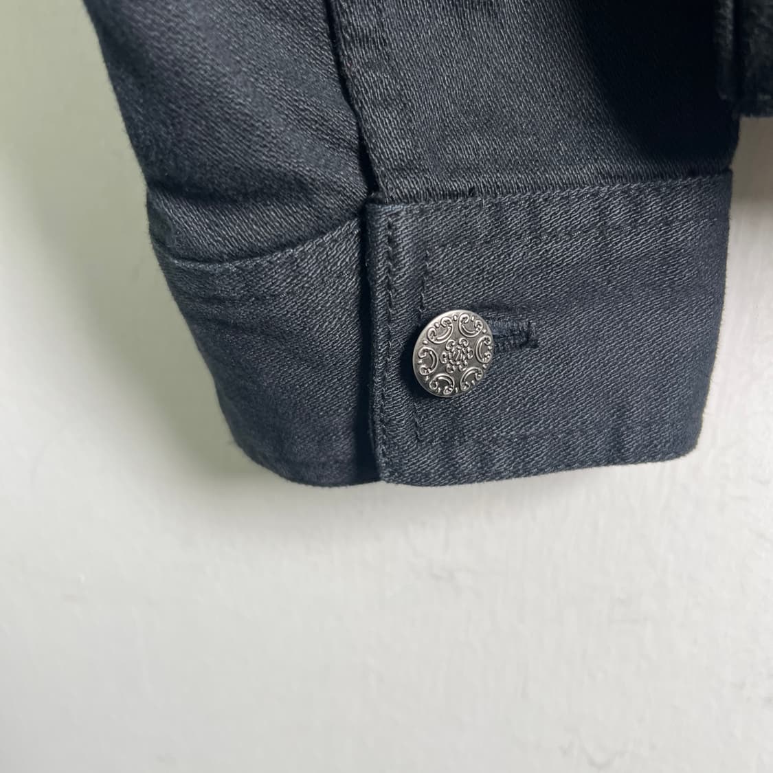 jpn vtg 일본 빈티지 블랙 스터드 데님 자켓 M 상품이미지7