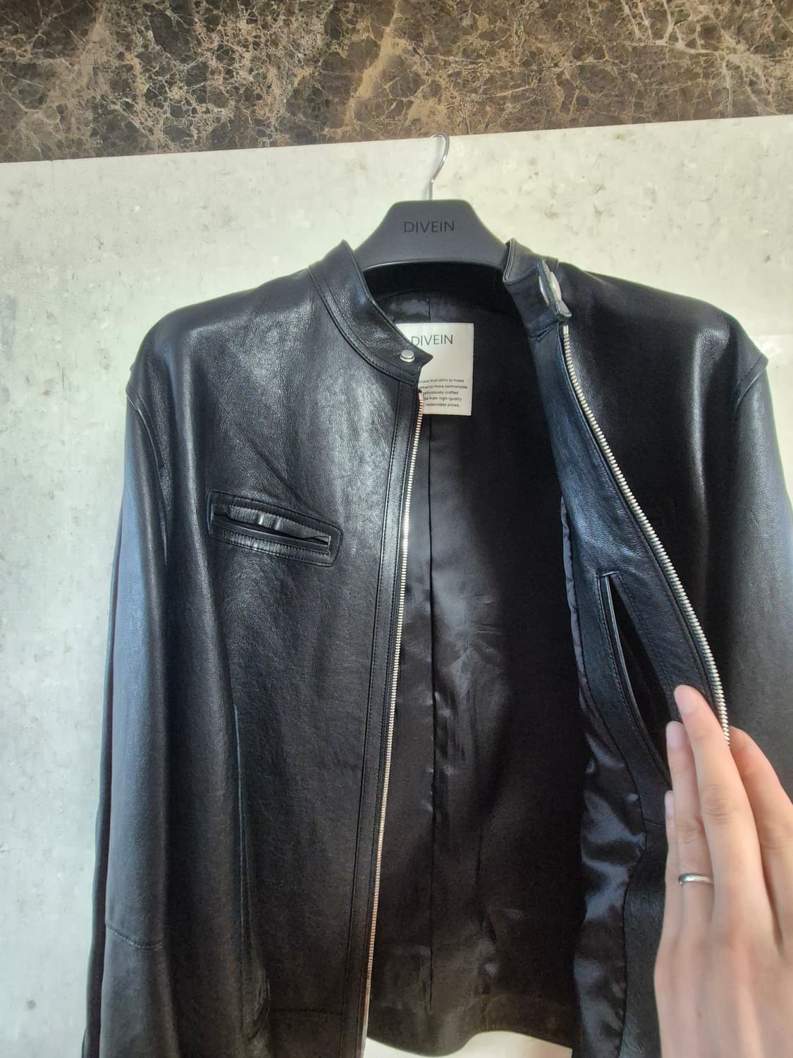 25ss 다이브인 레더 가죽 자켓 2사이즈 상품이미지2