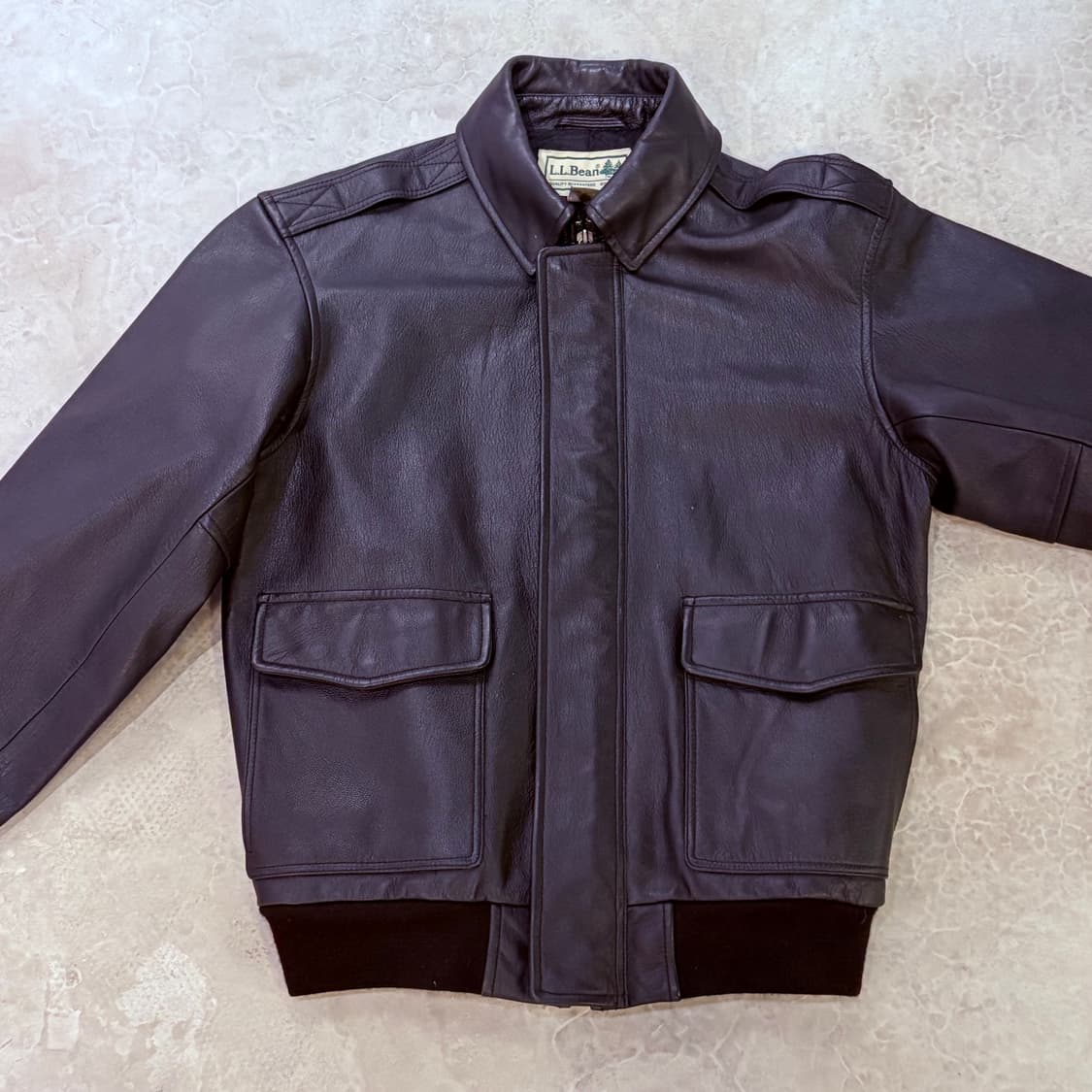 [L] LL BEAN 엘엘빈 A2 고트스킨 레더 자켓 상품이미지1