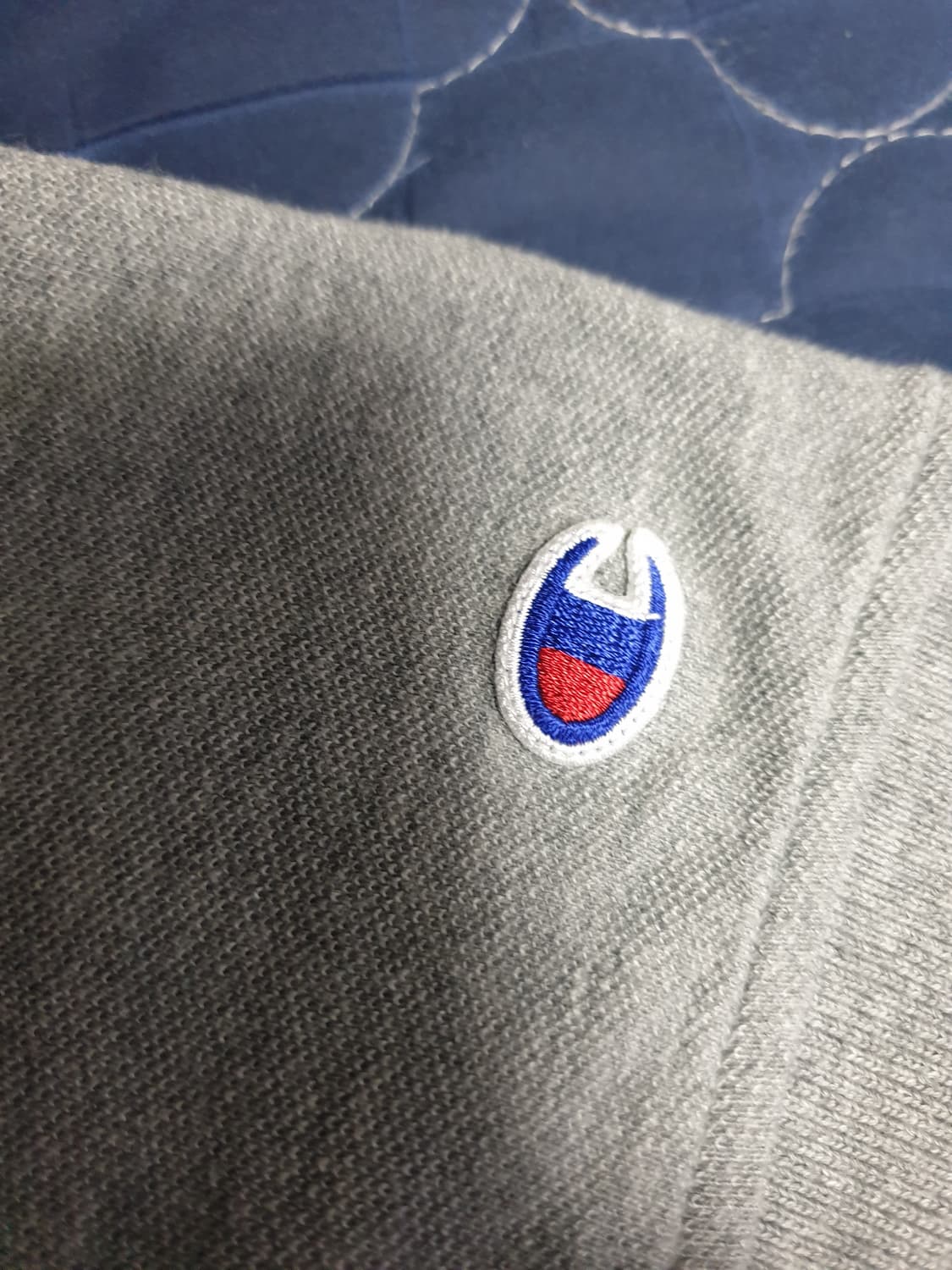 챔피온 오리지널 C로고 코튼 반팔 카라티 그레이 (XL) 상품이미지3