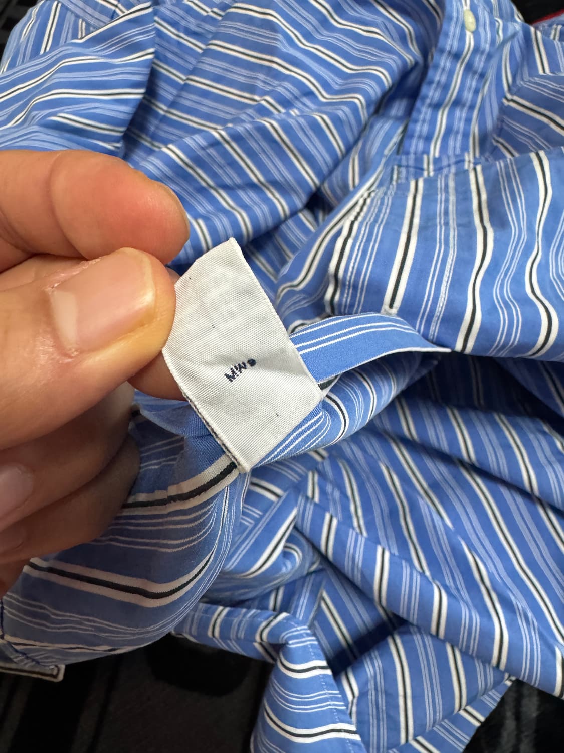 폴로 랄프 로렌 롱 슬리브 버튼 다운 셔츠 블루 화이트 스트라이프 상품이미지8