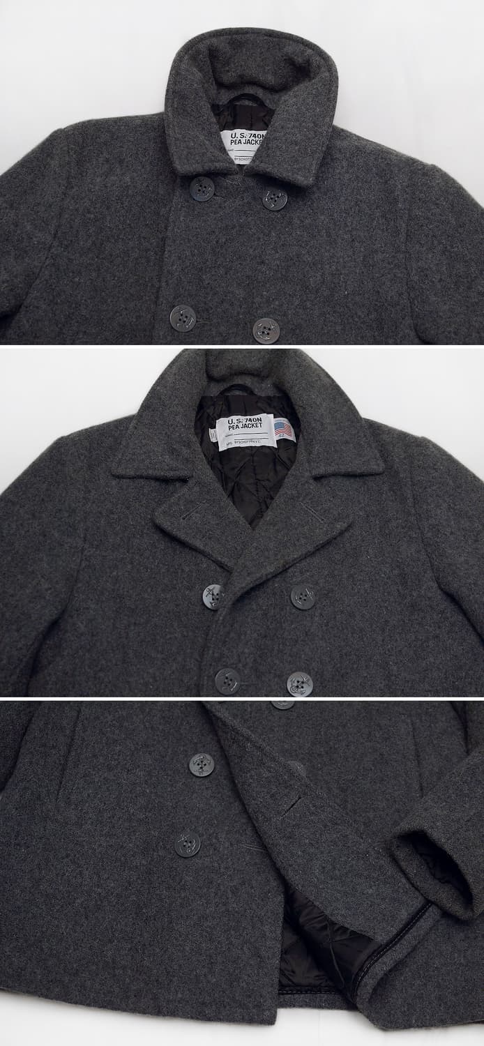 쇼트 USA 740N 부클 크래프트울 더블 피코트 자켓 (42/105) 상품이미지4