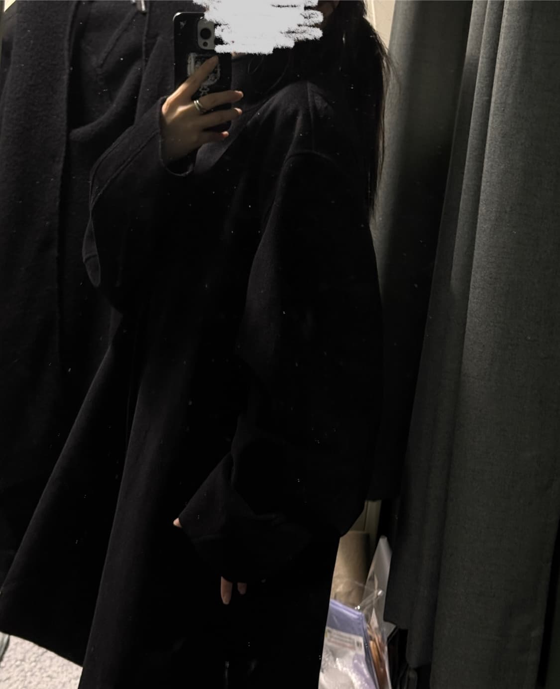 빈티지 울 하이넥 하프코트 아야즈 큐빈 오공이 상품이미지4