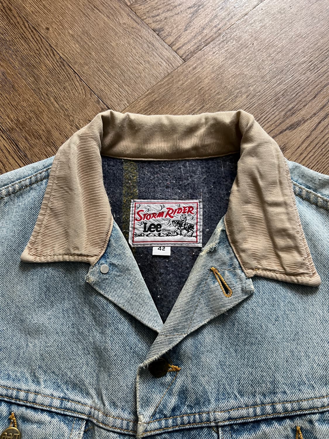 [L]80's Lee 스톰라이더 빈티지 워싱 트러커 자켓 R4 상품이미지2