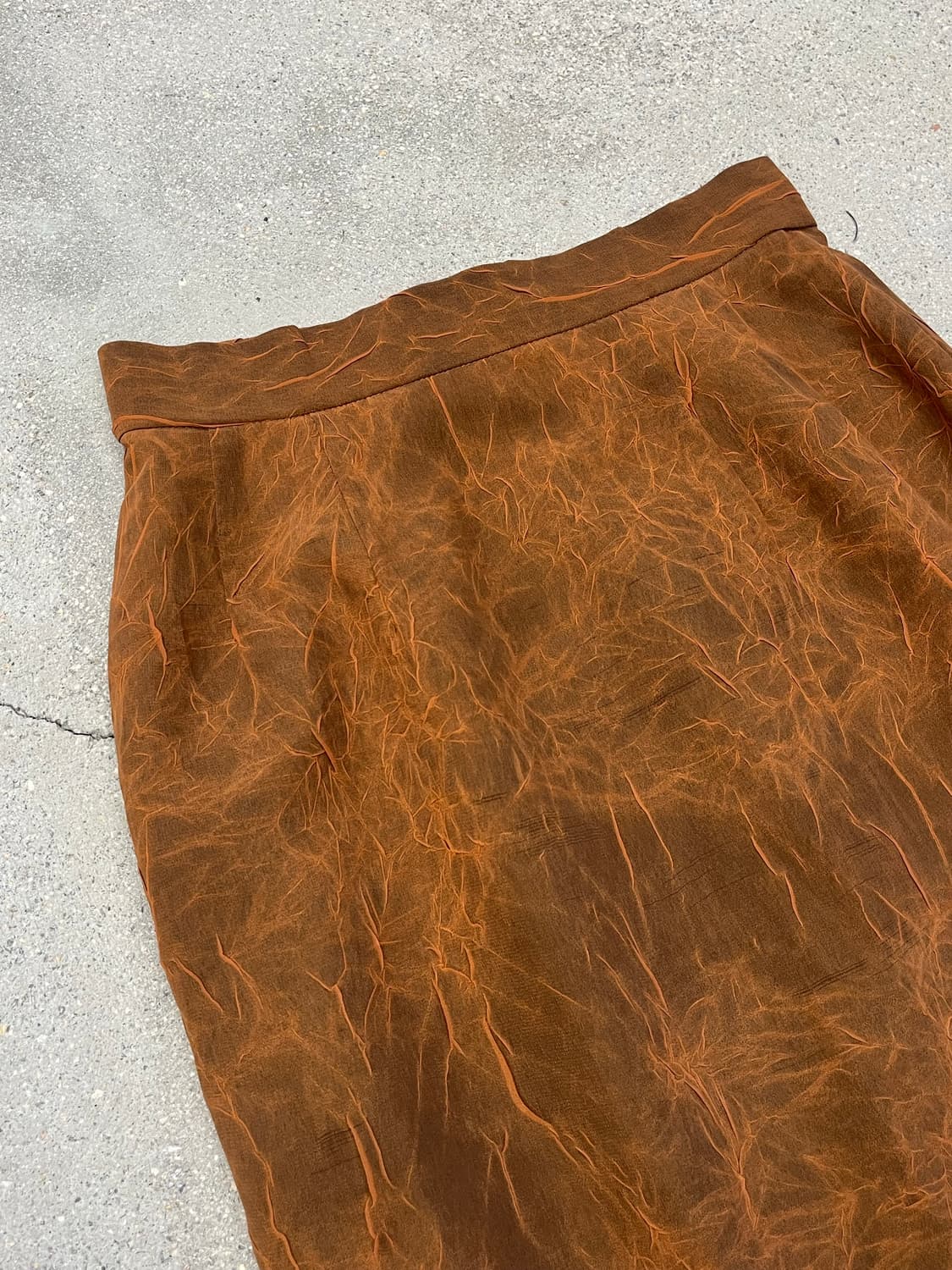 크랙 브라운 스커트 상품이미지2