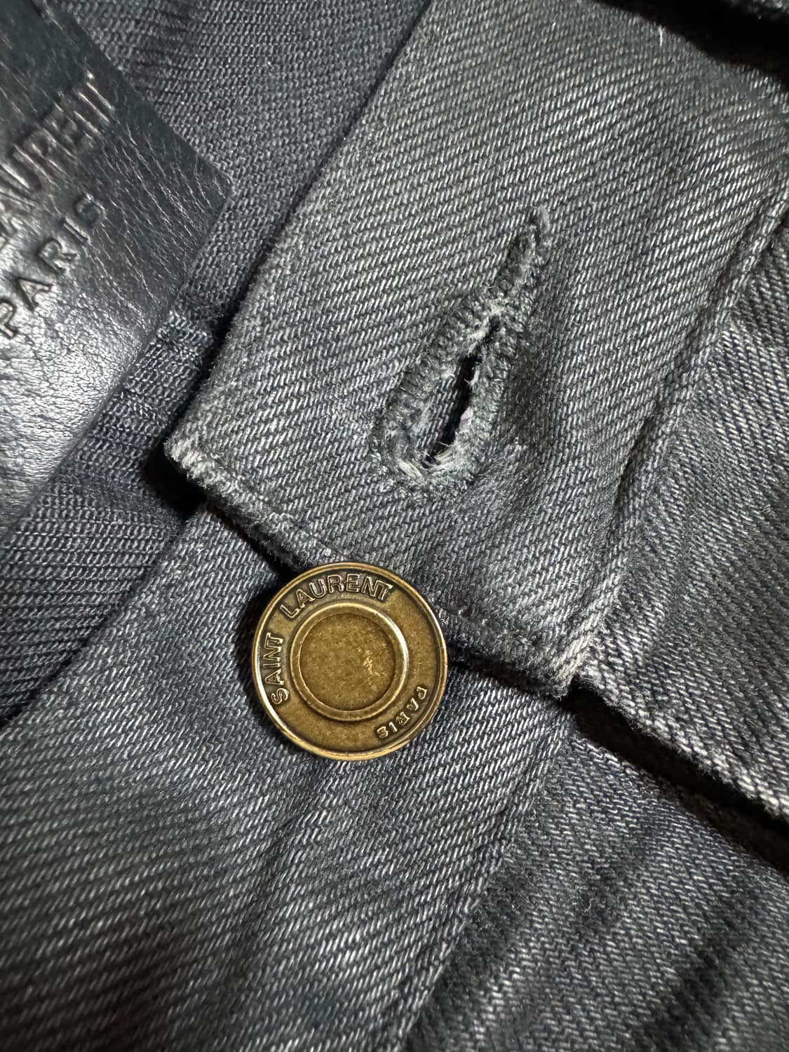 네고 ok 생로랑 블랙 왁싱진 데님 31사이즈 상품이미지5